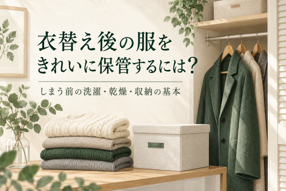衣替え後の服をきれいに保管するには?しまう前の洗濯・乾燥・収納の基本