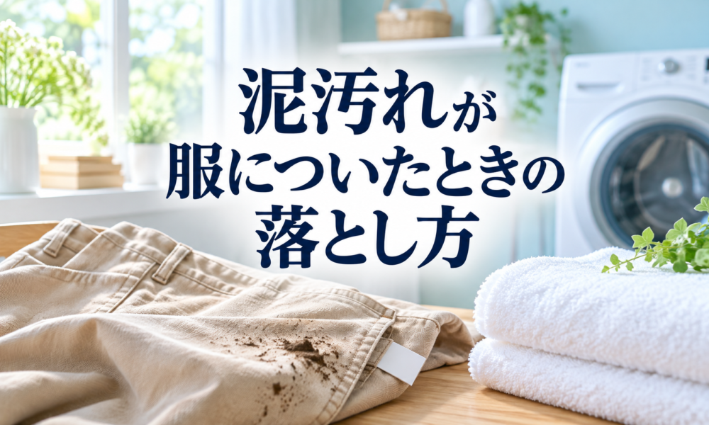 泥汚れが服についたときの落とし方