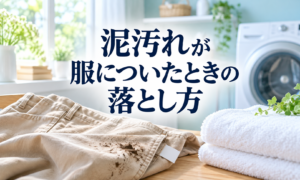 泥汚れが服についたときの落とし方